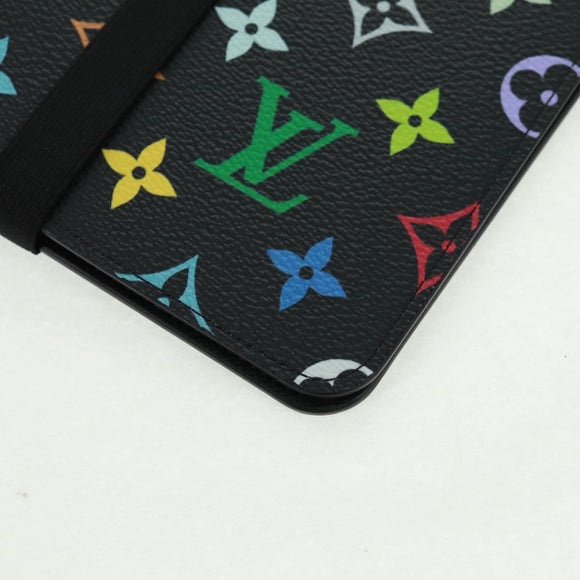 LOUIS VUITTON Multicolor Binder Black LV Auth BA10559SM