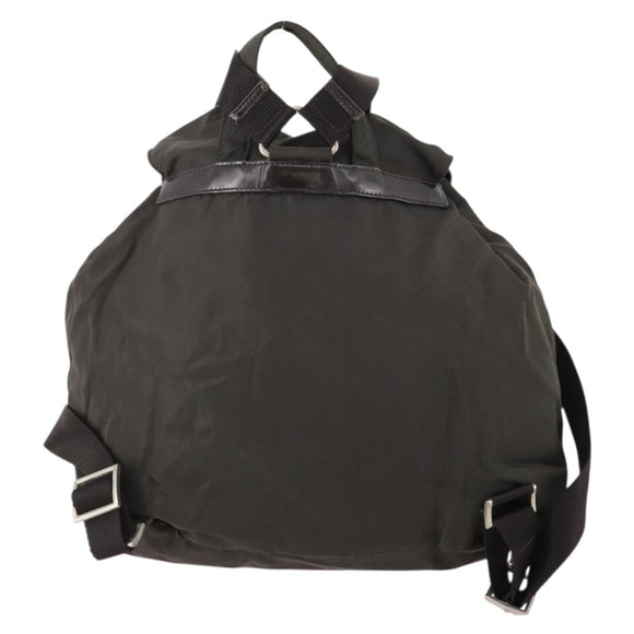 PRADA Backpack Nylon Gray Silver Auth BA10561