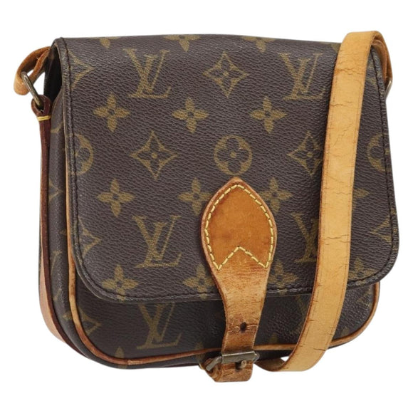 LOUIS VUITTON Monogram Cartouchiere PM Shoulder Bag M51254 LV Auth BA10565
