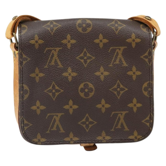 LOUIS VUITTON Monogram Cartouchiere PM Shoulder Bag M51254 LV Auth BA10565