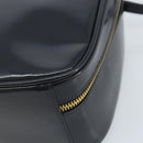 GUCCI Bamboo Vanity Hand Bag Patent 2way Navy Gold 000 3270 0323 Auth BA10568-16