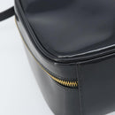GUCCI Bamboo Vanity Hand Bag Patent 2way Navy Gold 000 3270 0323 Auth BA10568-17