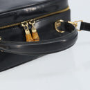 GUCCI Bamboo Vanity Hand Bag Patent 2way Navy Gold 000 3270 0323 Auth BA10568-7