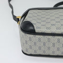 GUCCI Micro GG Supreme Shoulder Bag PVC Navy Gold 007 084 0092 Auth BA1057-8