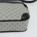 GUCCI Micro GG Supreme Shoulder Bag PVC Navy Gold 007 084 0092 Auth BA1057-15