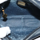 GUCCI Micro GG Supreme Shoulder Bag PVC Navy Gold 007 084 0092 Auth BA1057-10