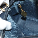 GUCCI Micro GG Supreme Shoulder Bag PVC Navy Gold 007 084 0092 Auth BA1057-19