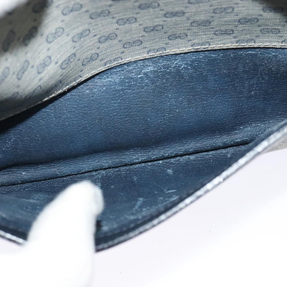 GUCCI Micro GG Supreme Shoulder Bag PVC Navy Gold 007 084 0092 Auth BA1057