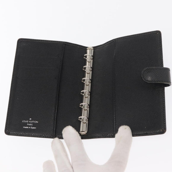 LOUIS VUITTON Taiga Agenda PM Day Planner Cover Epicea R20424 LV Auth BA10570