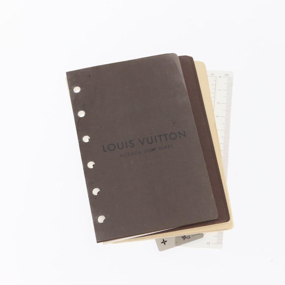 LOUIS VUITTON Taiga Agenda PM Day Planner Cover Epicea R20424 LV Auth BA10570