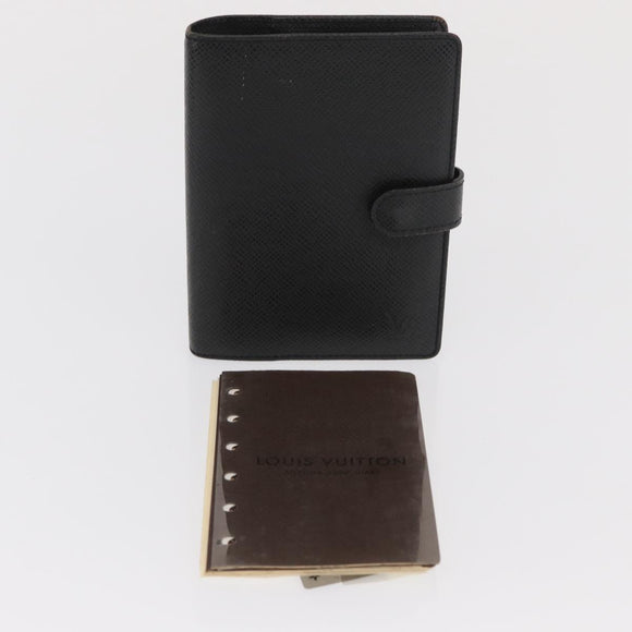 LOUIS VUITTON Taiga Agenda PM Day Planner Cover Epicea R20424 LV Auth BA10570