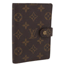 LOUIS VUITTON Monogram Agenda PM Day Planner Cover R20005 LV Auth BA10571-1