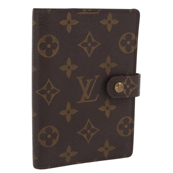 LOUIS VUITTON Monogram Agenda PM Day Planner Cover R20005 LV Auth BA10571