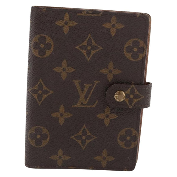 LOUIS VUITTON Monogram Agenda PM Day Planner Cover R20005 LV Auth BA10571