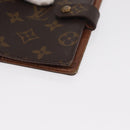 LOUIS VUITTON Monogram Agenda PM Day Planner Cover R20005 LV Auth BA10571-9