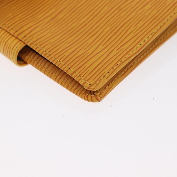 LOUIS VUITTON Epi Porte Billets Compact Bifold Wallet Yellow M63559 Auth BA10574