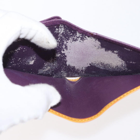 LOUIS VUITTON Epi Porte Billets Compact Bifold Wallet Yellow M63559 Auth BA10574