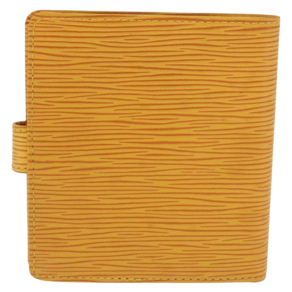 LOUIS VUITTON Epi Porte Billets Compact Bifold Wallet Yellow M63559 Auth BA10574
