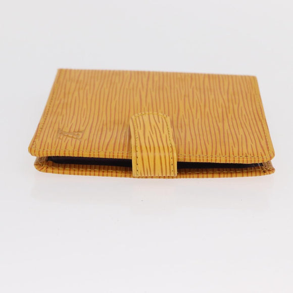 LOUIS VUITTON Epi Porte Billets Compact Bifold Wallet Yellow M63559 Auth BA10574