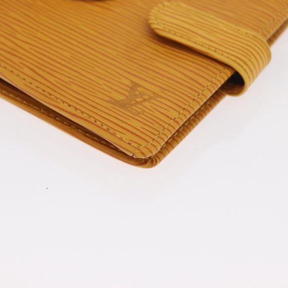 LOUIS VUITTON Epi Porte Billets Compact Bifold Wallet Yellow M63559 Auth BA10574