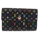 LOUIS VUITTON Multicolor Portefeuille Alexandra Wallet Black M60084 Auth BA10576-13