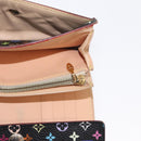 LOUIS VUITTON Multicolor Portefeuille Alexandra Wallet Black M60084 Auth BA10576-23