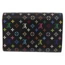 LOUIS VUITTON Multicolor Portefeuille Alexandra Wallet Black M60084 Auth BA10576-2