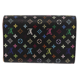 LOUIS VUITTON Multicolor Portefeuille Alexandra Wallet Black M60084 Auth BA10576 - 0