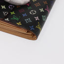 LOUIS VUITTON Multicolor Portefeuille Alexandra Wallet Black M60084 Auth BA10576-14