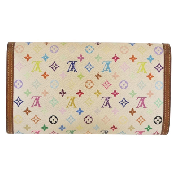 LOUIS VUITTON Multicolor Porte Tresor International Wallet M92659 Auth BA10579