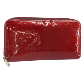 LOUIS VUITTON Vernis Zippy Wallet Wallet Pomme D'amour M91981 LV Auth BA10580