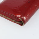 LOUIS VUITTON Vernis Zippy Wallet Wallet Pomme D'amour M91981 LV Auth BA10580-17