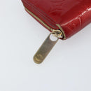 LOUIS VUITTON Vernis Zippy Wallet Wallet Pomme D'amour M91981 LV Auth BA10580-7