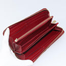 LOUIS VUITTON Vernis Zippy Wallet Wallet Pomme D'amour M91981 LV Auth BA10580-9