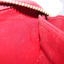 LOUIS VUITTON Vernis Zippy Wallet Wallet Pomme D'amour M91981 LV Auth BA10580-12