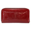 LOUIS VUITTON Vernis Zippy Wallet Wallet Pomme D'amour M91981 LV Auth BA10580-2