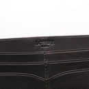 LOEWE Long Wallet Leather Black Auth BA10581-9