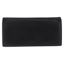LOEWE Long Wallet Leather Black Auth BA10581-13