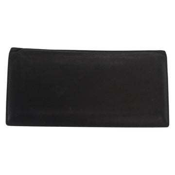 LOEWE Long Wallet Leather Black Auth BA10581 - 0
