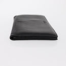 LOEWE Long Wallet Leather Black Auth BA10581-4