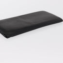 LOEWE Long Wallet Leather Black Auth BA10581-5