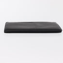 LOEWE Long Wallet Leather Black Auth BA10581-6