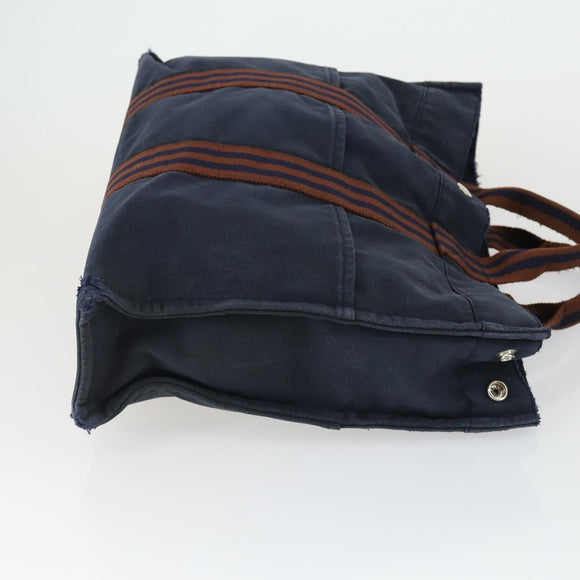 MCM Chanel Hermes Tote Bag Canvas 3 Set Beige Black Navy Auth BA10583