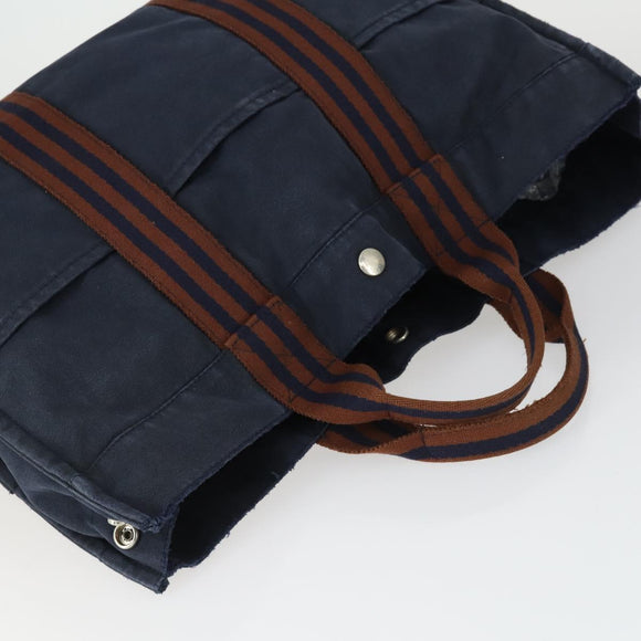 MCM Chanel Hermes Tote Bag Canvas 3 Set Beige Black Navy Auth BA10583