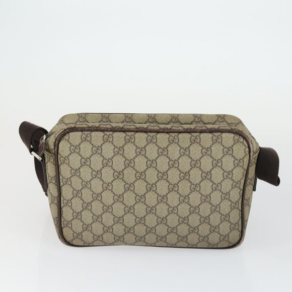 GUCCI GG Supreme Web Sherry Line Umhängetasche PVC 5er Set Beige Rot Auth BA10584