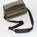 GUCCI GG Supreme Web Sherry Line Umhängetasche PVC 5er Set Beige Rot Auth BA10584-19