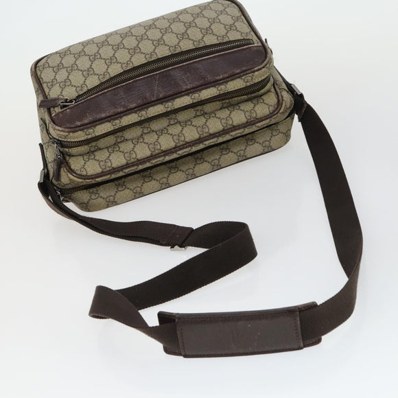 GUCCI GG Supreme Web Sherry Line Umhängetasche PVC 5er Set Beige Rot Auth BA10584