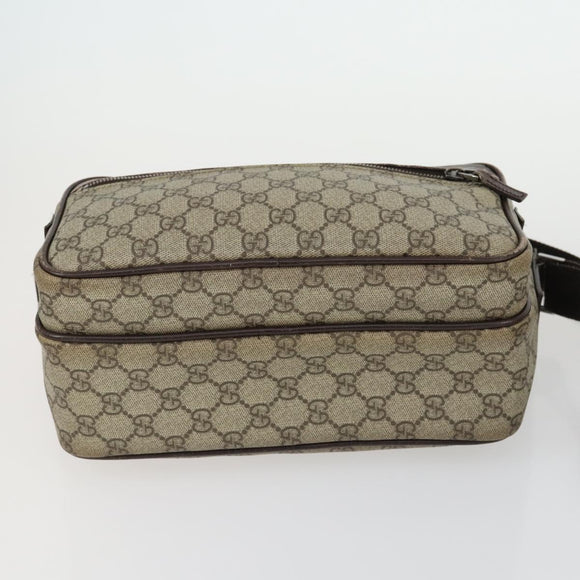 GUCCI GG Supreme Web Sherry Line Umhängetasche PVC 5er Set Beige Rot Auth BA10584