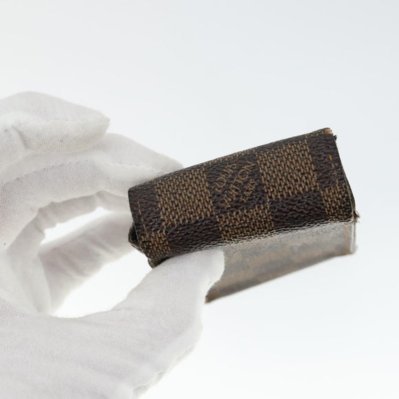 LOUIS VUITTON Monogram Damier Ebene Etui Cigarette Case 4 Set LV Auth BA10586