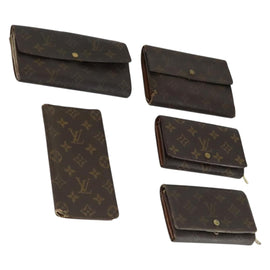 LOUIS VUITTON Monogram Wallet 5 Set LV Auth BA10587